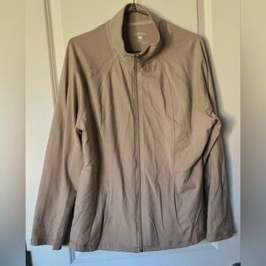 Reitmans Beige Yoga Life Collar Light Jacket